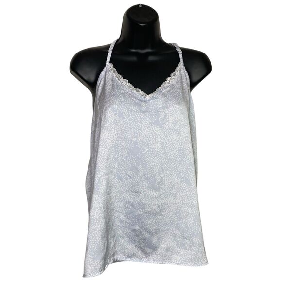 Splendid Tank Top Cami Womens Large Blue Lace Spaghetti Strap Y2K Layer Feminine - Picture 1 of 9